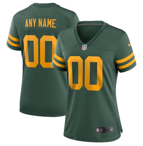 Women's Green Bay Packers ACTIVE PLAYER Custom Green Stitched Football Jersey(Run Small) Women's Green Bay Packers ACTIVE PLAYER Custom Green Stitched Football Jersey(Run Small)